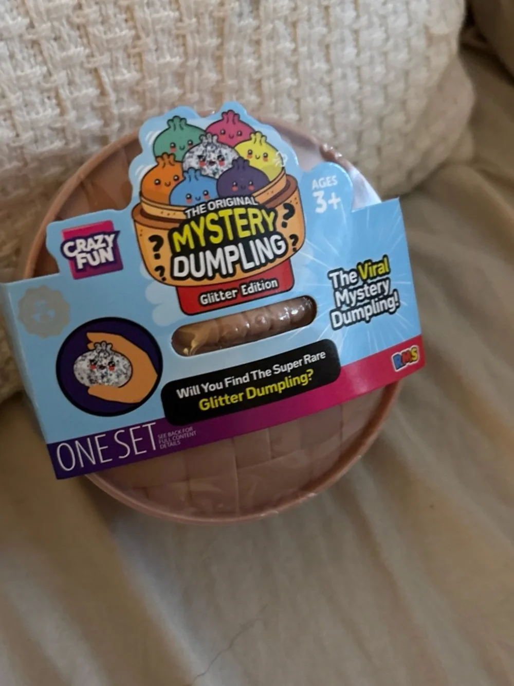 Glitter Mystery Dumpling in Pink Bowl